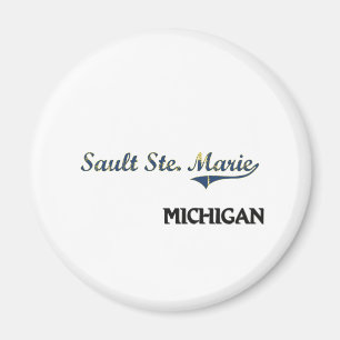 Sault Suite. Marie Michigan Stadt-Klassiker Magnet