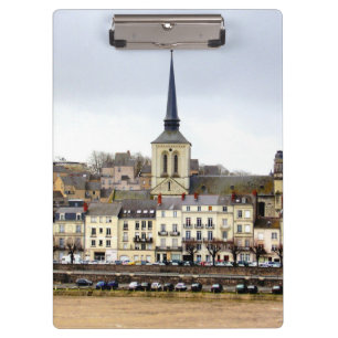 Saumur River Bank Scene Clipboard Klemmbrett