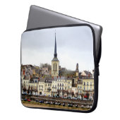 Saumur River Bank Scene Laptop Sleeve (Vorderseite Links)