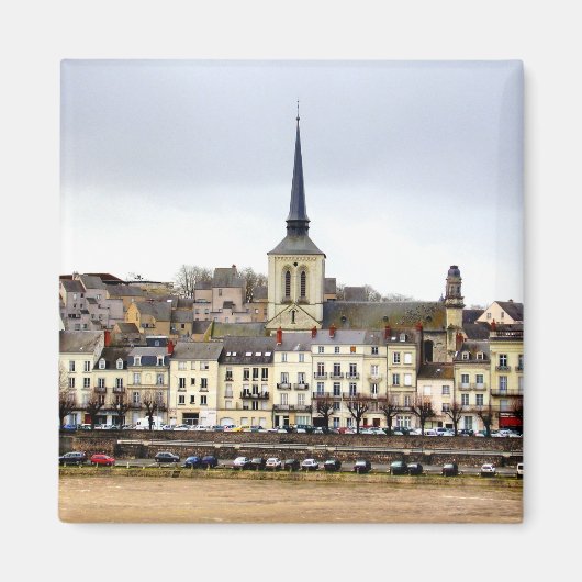 Saumur River Bank Scene Magnet (Vorne)