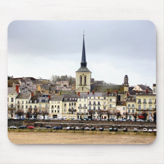Saumur River Bank Scene Mouse Mat Mousepad (Vorne)