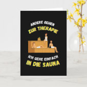 Sauna Andere gehen in die Therapiesaunas Karte (Gelbe Blume)