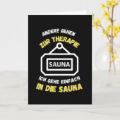 Sauna Andere gehen in die Therapiesaunas Karte (Gelbe Blume)
