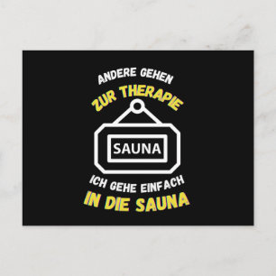 Sauna Andere gehen in Therapie Saunas Postkarte