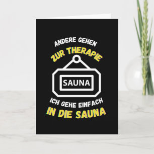 Sauna Andere gehen zur Therapie Saunas Karte