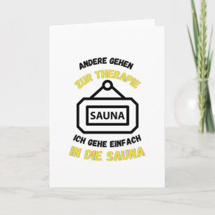 Sauna Andere gehen zur Therapie Saunas Karte