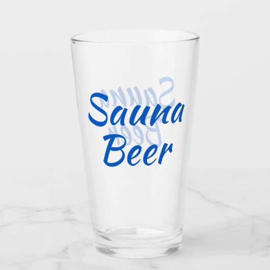 Sauna Beer Finnisches Glas Tumbler (Vorderseite)