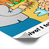 Sauna Cartoon Posters mit Toivo & Eino Poster (Ecke)