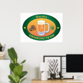 Sauna Drink Team Poster (Heimbüro)