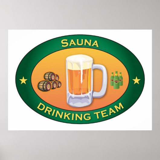 Sauna Drink Team Poster (Vorne)