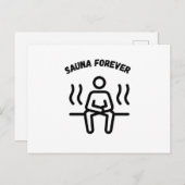 Sauna Forever Saunas Postkarte (Vorne/Hinten)