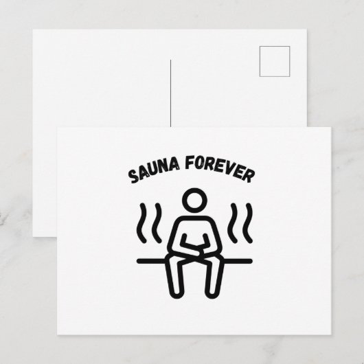 Sauna Forever Saunas Postkarte (Vorne/Hinten)