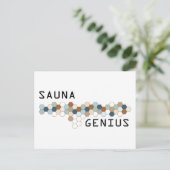 Sauna Genius Postkarte (Stehend Vorderseite)