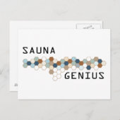 Sauna Genius Postkarte (Vorne/Hinten)