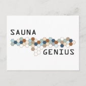 Sauna Genius Postkarte (Vorderseite)