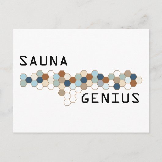 Sauna Genius Postkarte (Vorderseite)