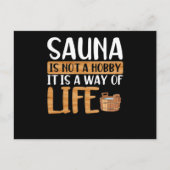 Sauna is not a hobby postkarte (Vorderseite)