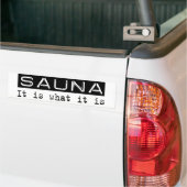Sauna ist es autoaufkleber (Auf Lkw)