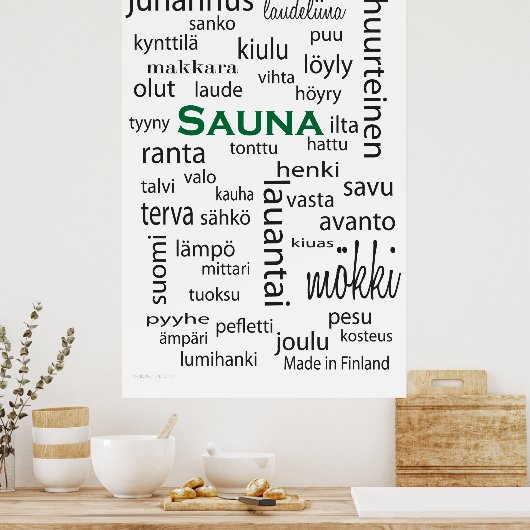 Sauna juliste - Poster (Küche)