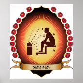 Sauna Mandorla Poster (Vorne)