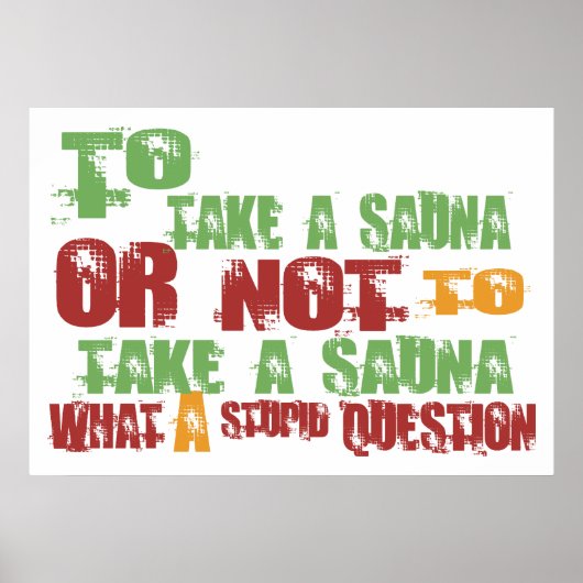Sauna Poster (Vorne)