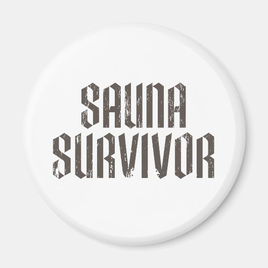 Sauna Survivor 01 Magnet (Vorne)