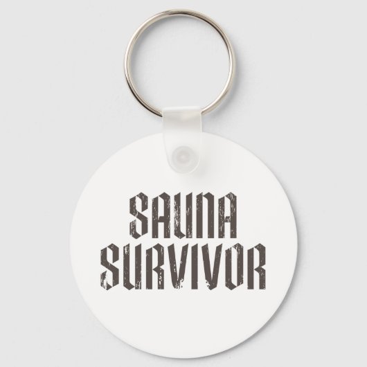 Sauna Survivor 01 Schlüsselanhänger (Vorderseite)