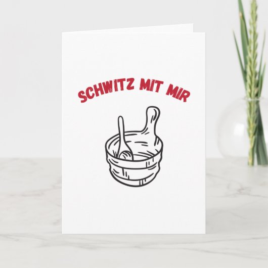 Sauna Sweet with me Saunas Karte (Vorderseite)