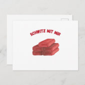 Sauna Sweet with me Saunas Postkarte (Vorne/Hinten)