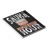 Sauna the new happy hour notizblock (angewinkelt)