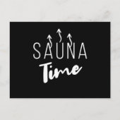 Sauna TIme Wellness Postkarte (Vorderseite)