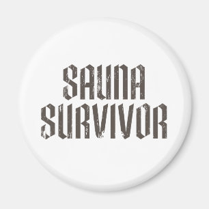 Sauna-Überlebender 01 Magnet