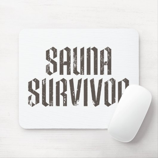 Sauna-Überlebender 01 Mousepad (Mit Mouse)