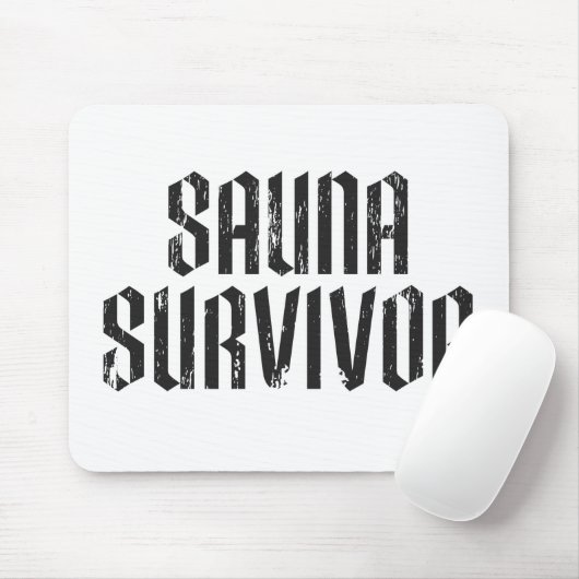 Sauna-Überlebender 02 Mousepad (Mit Mouse)