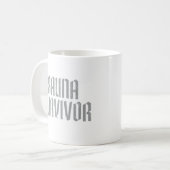 Sauna-Überlebender 06 Kaffeetasse (Vorderseite Links)