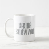 Sauna-Überlebender 06 Kaffeetasse (Links)