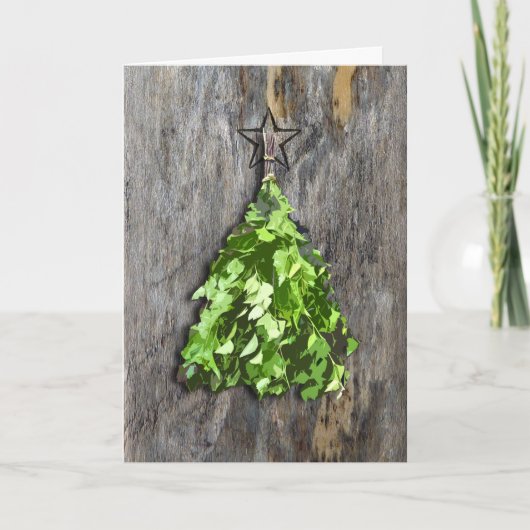 Sauna 'Vihta' Xmas Faltkarte Vorlage (Vorderseite)