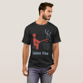 Sauna Zeitgeschenk Sauna Haus Banya Wellness-Cente T-Shirt (Vorne ganz)