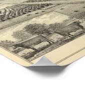 Saunders Landkreis Farms, Nebraska Poster (Ecke)