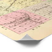 Saunders Landkreis, Nebraska Poster (Ecke)