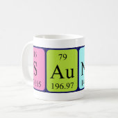 Saundra Periodenname Tasse (Vorderseite Links)