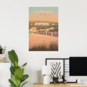 Saunton Sands Devon Reiseplakat Poster (Heimbüro)