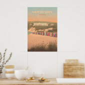 Saunton Sands Devon Reiseplakat Poster (Küche)