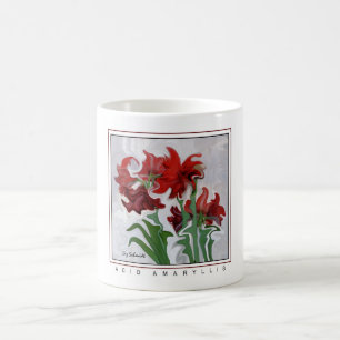 Saure Amaryllis auf einer Tasse