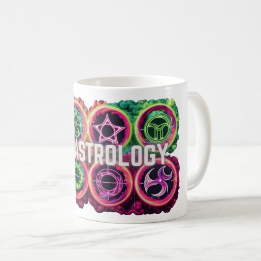 Säure-Astrologie - Sternzeichen Kaffeetasse (VorderseiteRechts)