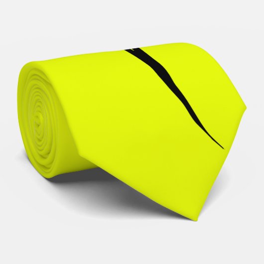 Saure chartreuse Krawatte mit Singlemuster (Gerollt)