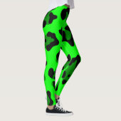 Säure-Grünleopard Leggings (Rechts)