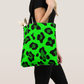 Säure-Grünleopard Tasche (Von Nahem)