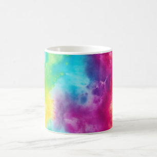 Saure Neon Regenbogen-gefärbte Krawatte Kaffeetasse