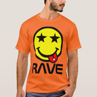 Säure-Rave-Smile-Gesicht Gefärbte Krawatte T-Shirt